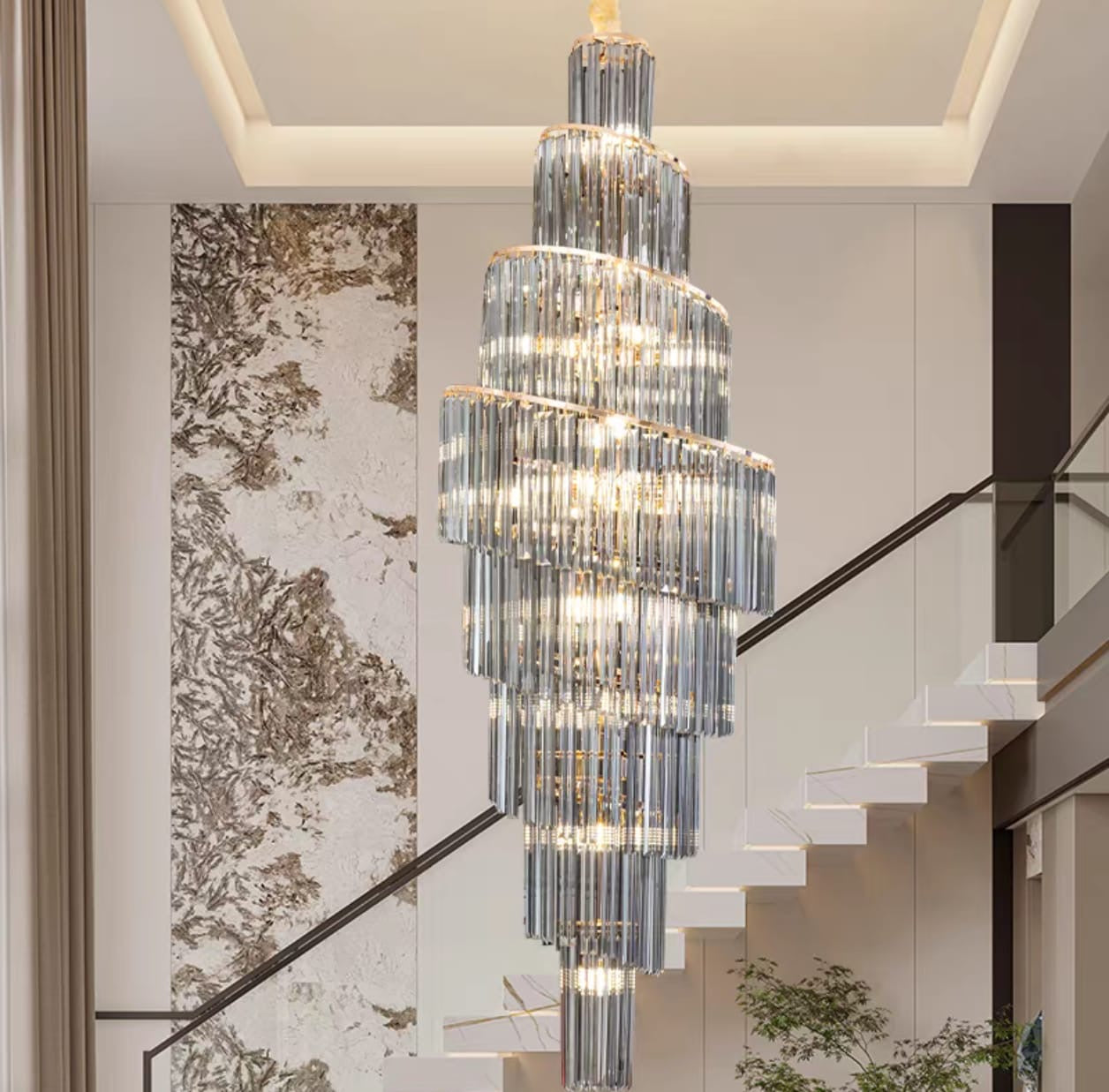 Spiral Glow Chandelier